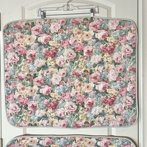 Vintage Standard Quilted Floral Pillow Sham by  Croscill, Two